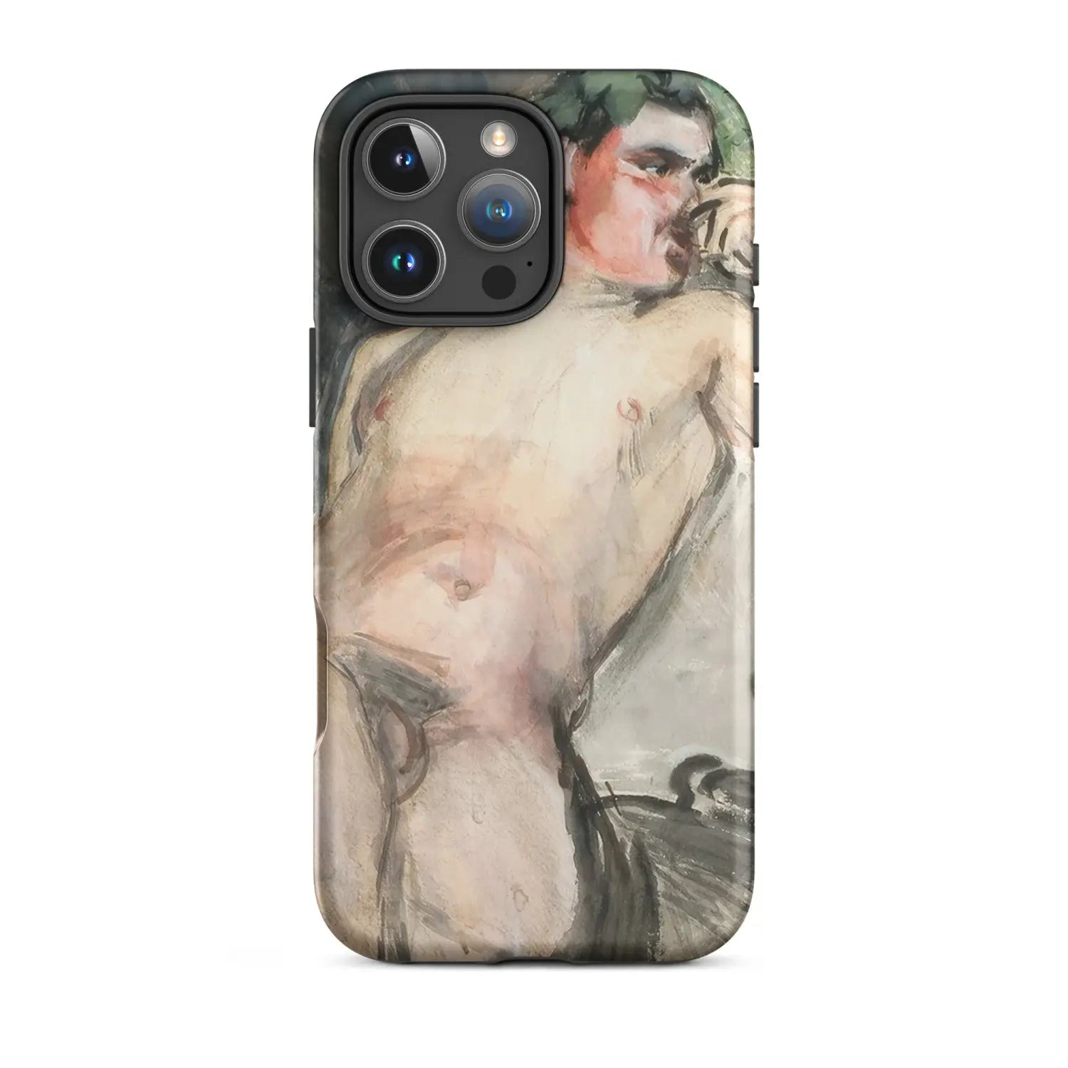 Art history male nude iPhone case inspired by John Singer Sargent