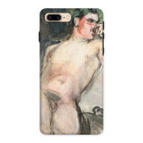 Bacchant - Magnus Enckell Dionysian Art Iphone Case, 8 Plus / Matte, Phone Case Artistic Nude Figure Painted Expressive Loose