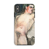 Bacchant - Magnus Enckell Dionysian Art Iphone Case, Xs Max / Matte, Phone Case Artistic Nude Figure Painted Watercolor Style