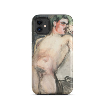 Bacchant - Magnus Enckell Dionysian Art Phone Case Iphone 11 / Matte Phone Case Nude Male Figure Art Enckell’s Bacchant, Iphone