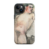 Bacchant - Magnus Enckell Dionysian Art Phone Case Iphone 15 Plus / Matte Phone Case Nude Figure Art Enckell’s Bacchant, Iphone