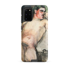 Bacchant Magnus Enckell Dionysian Art Samsung Case, Galaxy S20 Plus / Matte, Black Smartphone Case Painting Nude Man