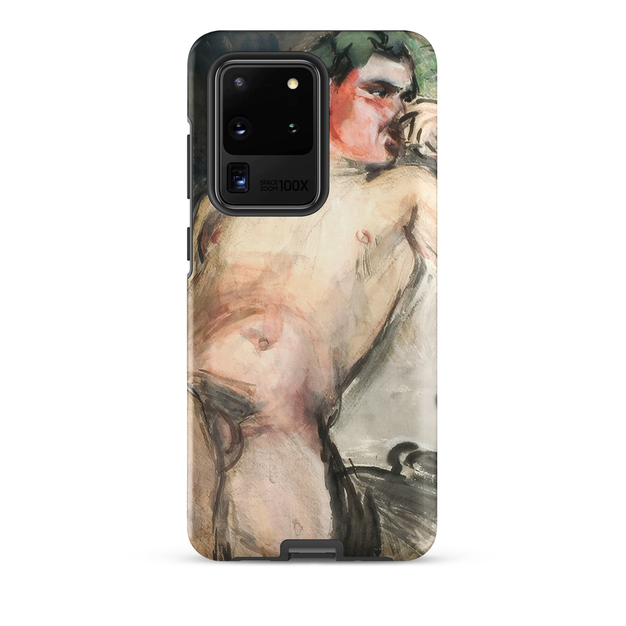 Bacchant Magnus Enckell Dionysian Art Samsung Case, Galaxy S20 Ultra / Matte, Smartphone Case Abstract Painting Nude Figure