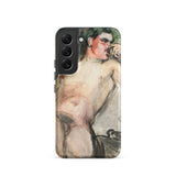 Bacchant - Magnus Enckell Dionysian Art Samsung Case, Galaxy S22 / Matte, Smartphone Case Artistic Depiction Shirtless Person