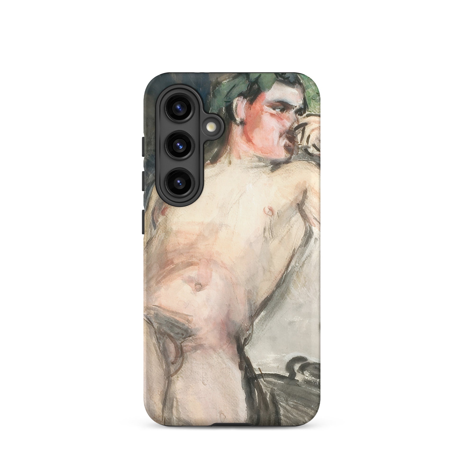 Bacchant Magnus Enckell Dionysian Art Samsung Case, Galaxy S24 / Matte, Phone Case Classical Painting Nude Man