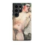 Bacchant - Magnus Enckell Dionysian Art Samsung Case, Galaxy S24 Ultra / Matte, Smartphone Case Painted Male Nude