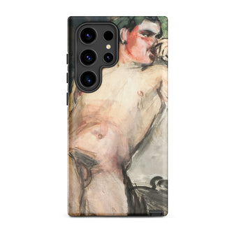 Bacchant - Magnus Enckell Dionysian Art Samsung Case, Galaxy S24 Ultra / Matte, Smartphone Case Painted Male Nude