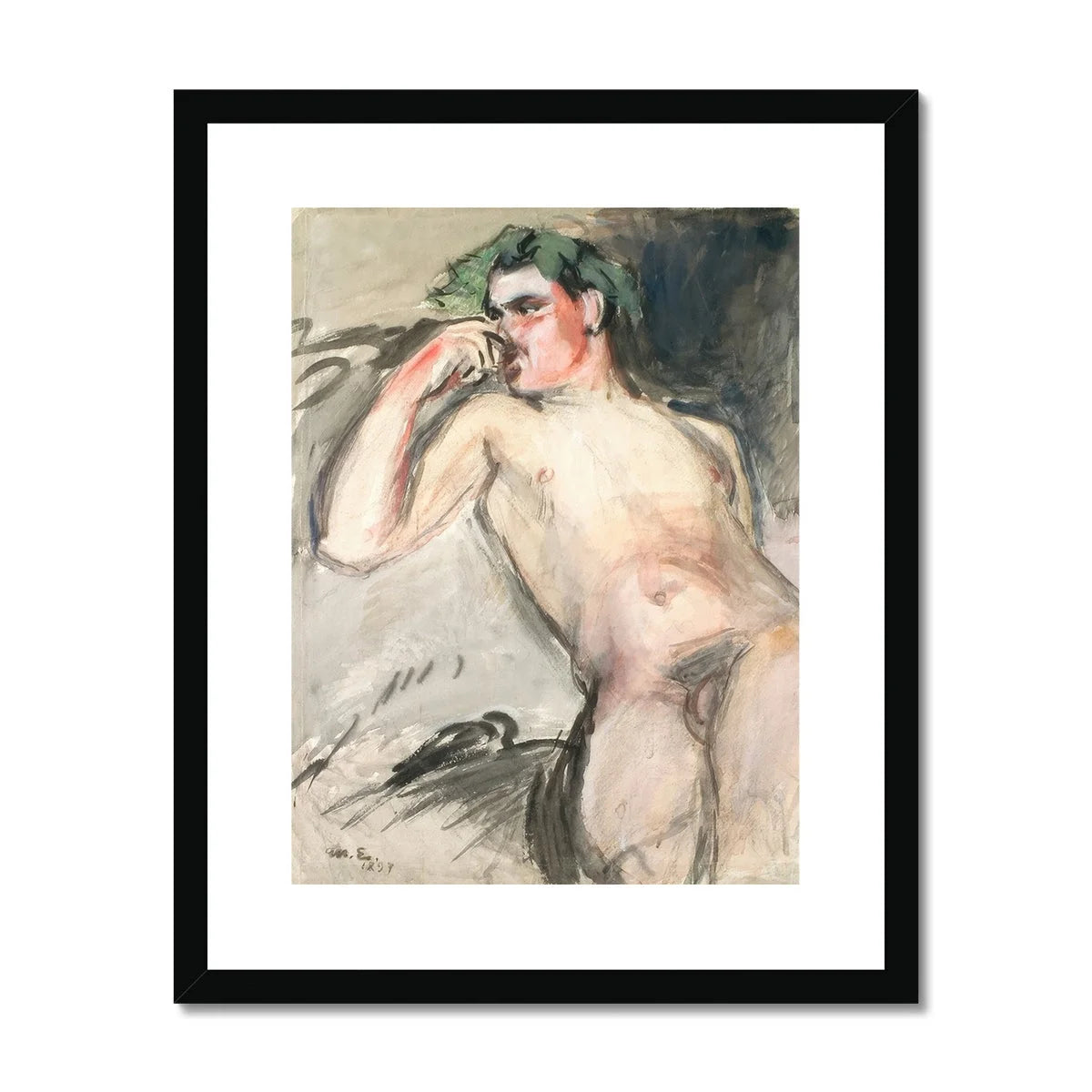 Bacchant - Magnus Enckell Nude Art Print Posters Prints & Visual Artwork