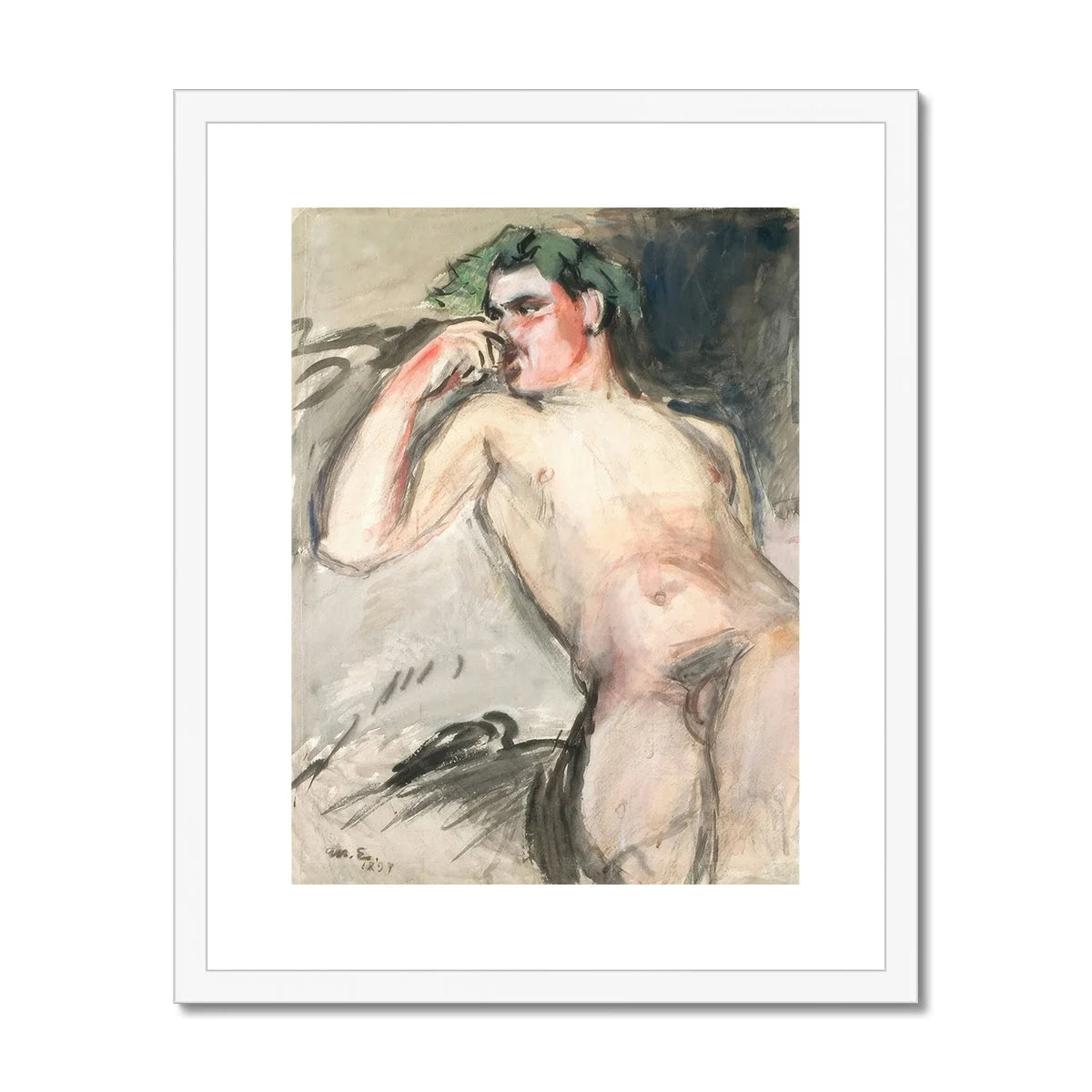 Bacchant - Magnus Enckell Nude Art Print Posters Prints & Visual Artwork