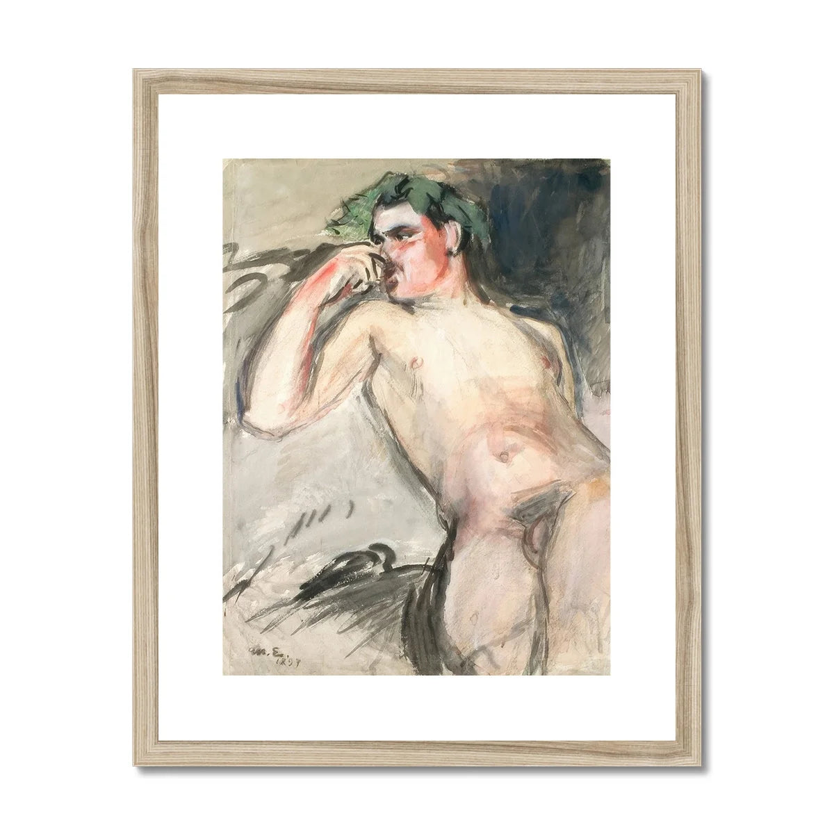 Bacchant - Magnus Enckell Nude Art Print Posters Prints & Visual Artwork