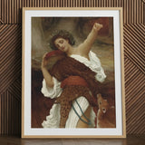 Framed art print of a Bacchante by Frederic Leighton