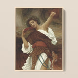 Bacchante - Frederic Leighton Art Print / Canvas, 12x16’’ / 31x41cm / Natural Frame, Posters Prints & Visual Artwork, Toby Leon