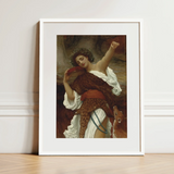 Bacchante - Frederic Leighton Art Print / Canvas, 12x16’’ / 31x41cm / White Frame / Matboard, Posters Prints & Visual Artwork, Toby Leon