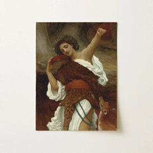 Bacchante - Frederic Leighton Art Print / Canvas, Frederic Leighton, Sapphic Hedonistic Art, Classical Grace