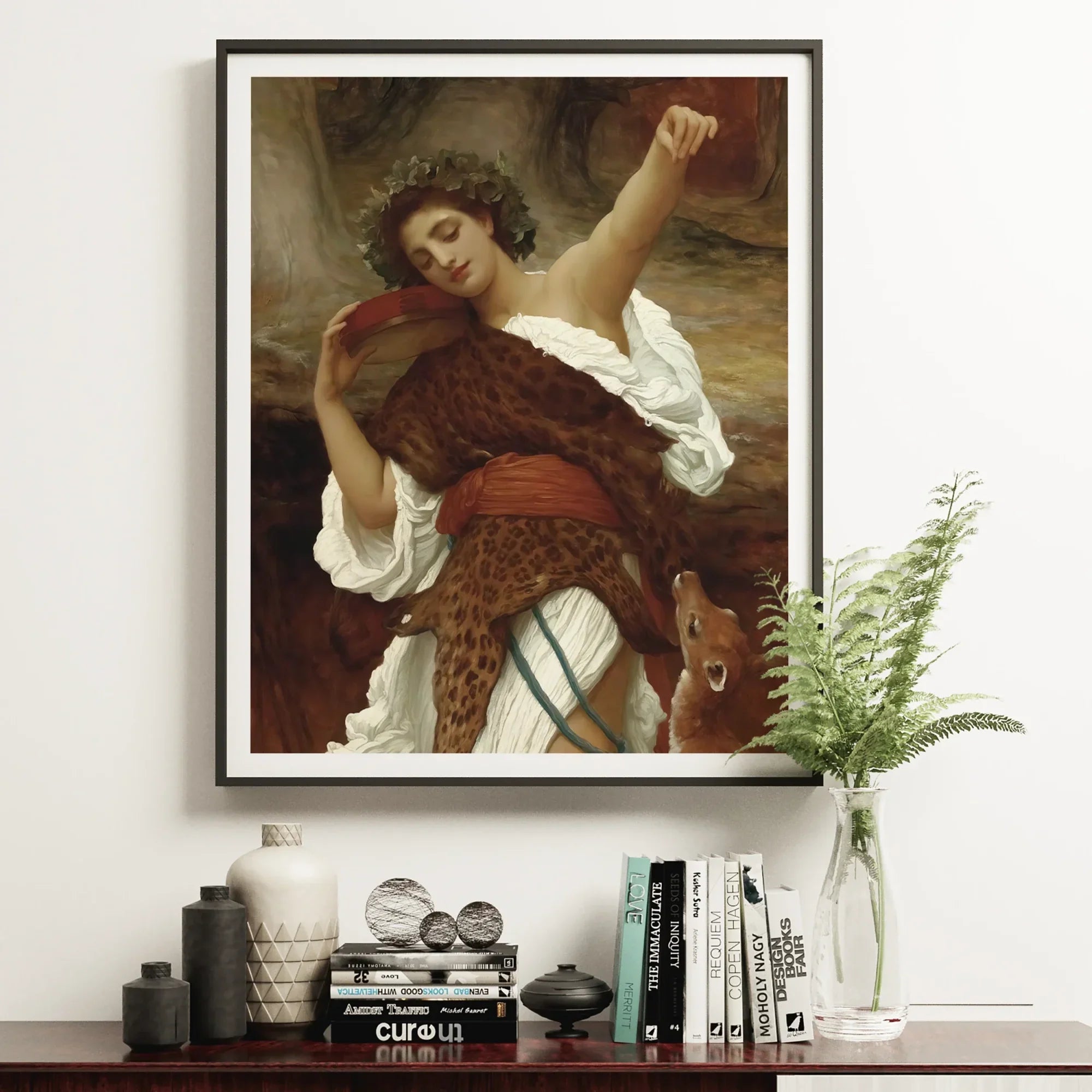 Bacchante - Frederic Leighton Art Print Posters Prints & Visual Artwork