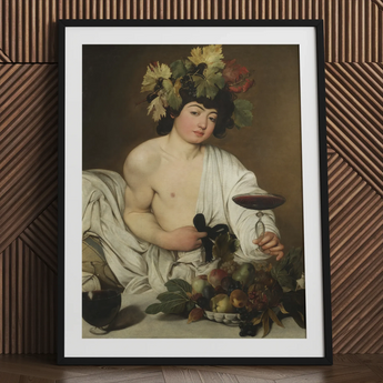 Bacchus - Caravaggio Art Print / Canvas, 24x32’’ / 61x81cm / Black Frame / Matboard, Posters Prints & Visual Artwork, Toby Leon