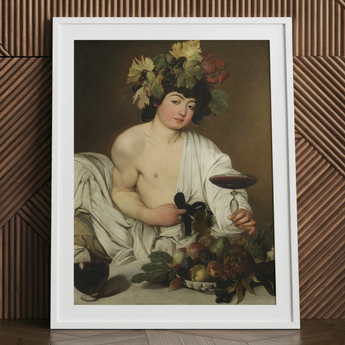 Bacchus - Caravaggio Art Print / Canvas, 24x32’’ / 61x81cm / White Frame / Matboard, Posters Prints & Visual Artwork, Toby Leon