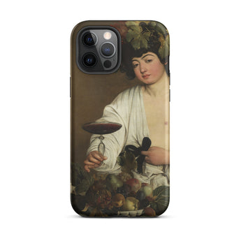 Bacchus - Caravaggio Baroque God Iphone Case, 12 Pro Max / Matte, Phone Case Classical Painting