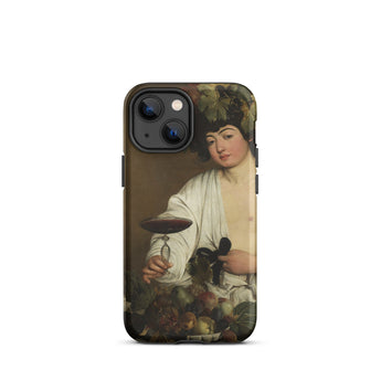 Bacchus - Caravaggio Baroque God Iphone Case, 13 Mini / Matte, Phone Case Classical Painting