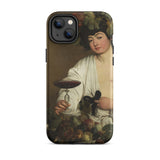 Bacchus - Caravaggio Baroque God Iphone Case, 14 Plus / Matte, Iphone Case Bacchus Painting