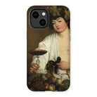 Bacchus - Caravaggio Baroque God Iphone Case, 14 Plus / Matte, Phone Case Classical Painting