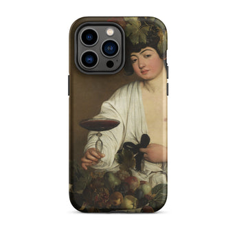 Bacchus - Caravaggio Baroque God Iphone Case, 14 Pro Max / Matte, Artistic Phone Case