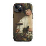 Bacchus - Caravaggio Baroque God Iphone Case, 15 Plus / Matte, Iphone Case Bacchus Painting