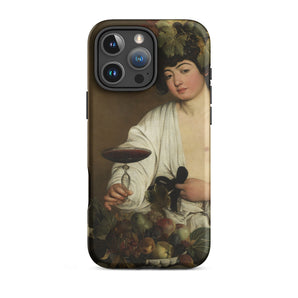 Bacchus - Caravaggio Baroque God Iphone Case, 16 Pro Max / Matte, Phone Case Classical Painting