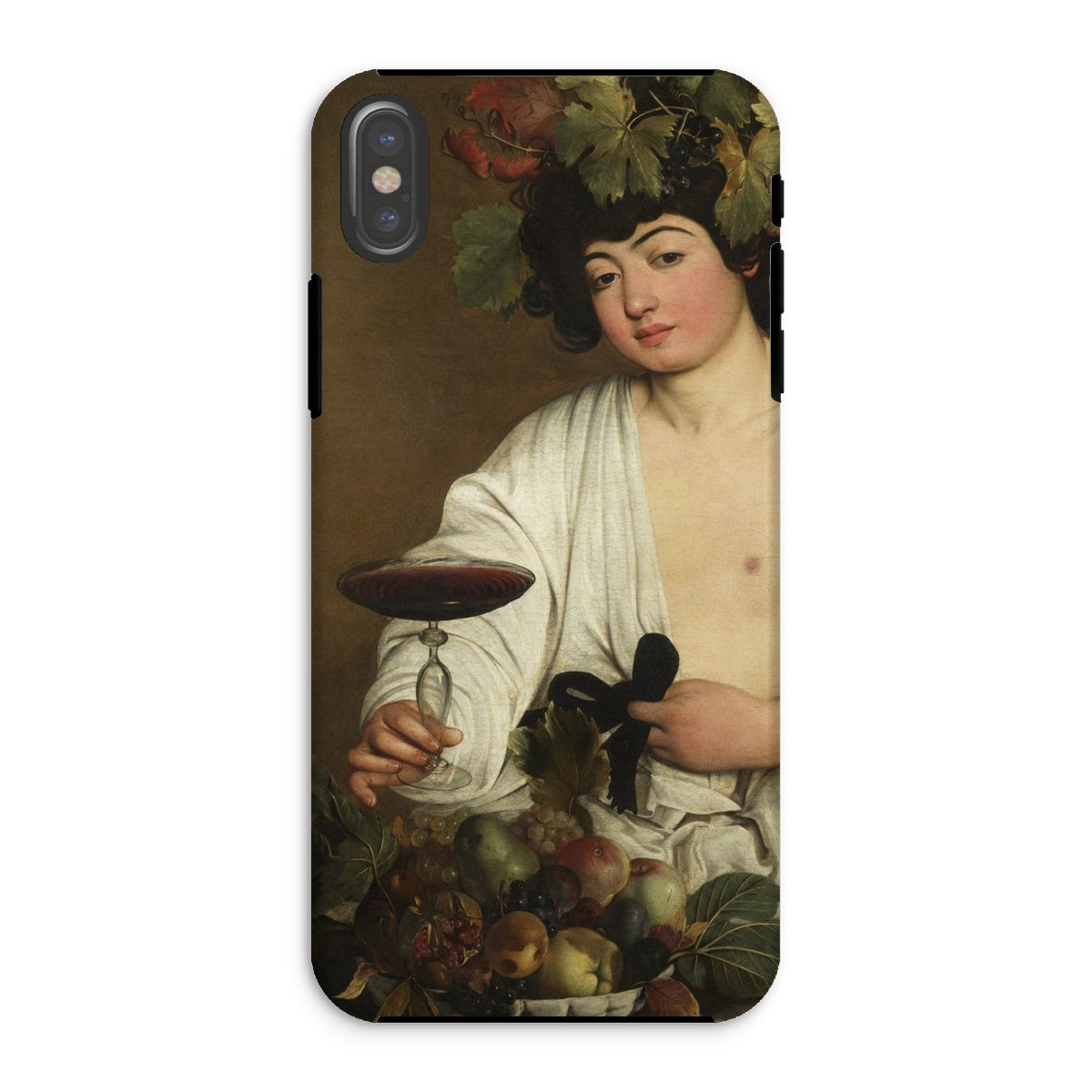 Bacchus - Caravaggio Baroque God Iphone Case, Xs / Matte, Phone Case Classical Painting