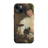 Bacchus - Caravaggio Baroque God Phone Case Iphone 15 Plus / Matte Iphone Case Bacchus Painting Caravaggio Baroque God, Booze Soaked