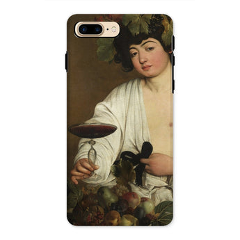 Bacchus - Caravaggio Baroque God Phone Case Iphone 8 Plus / Matte Phone Case Painting Bacchus Caravaggio Baroque God, Booze Soaked