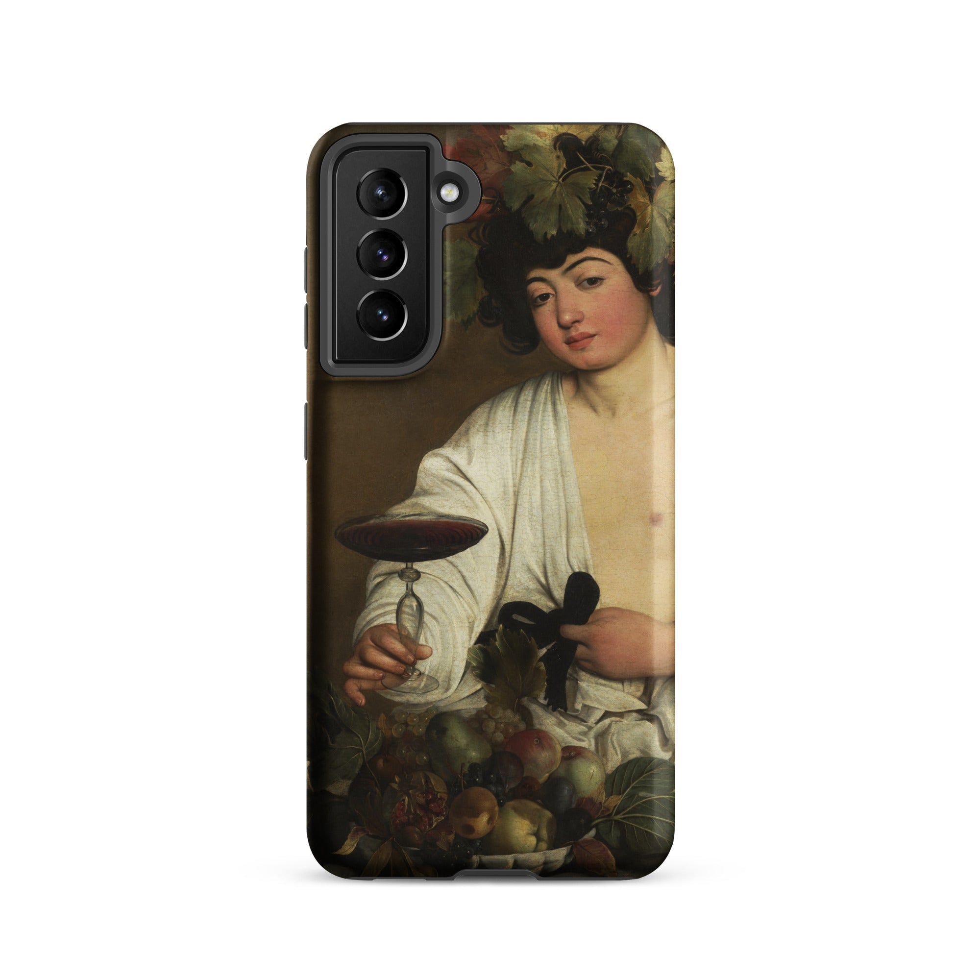 Bacchus Caravaggio Baroque God Samsung Case, Galaxy S21 / Matte, Phone Case Classical Painting Young Person Adorned Grapevines