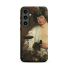 Bacchus Caravaggio Baroque God Samsung Case, Galaxy S24 Plus / Matte, Smartphone Case Classical Painting Figure Goblet Fruit