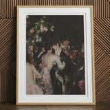 Backstage Bandits - Queer Fashion Show Art Print, 12x16’’ / 31x41cm / Natural Frame / 2’’ Matboard, Framed Painting Night Dance Scene