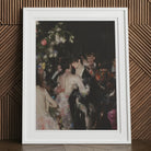 Backstage Bandits - Queer Fashion Show Art Print, 12x16’’ / 31x41cm / White Frame / 2’’ Matboard, Framed Painting Couple Dark Festive