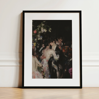 Backstage Bandits - Queer Fashion Show Art Print / Canvas, 12x16’’ / 31x41cm / Black Frame / Matboard, Posters Prints & Visual Artwork,
