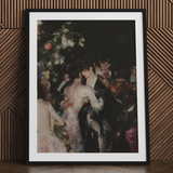 Backstage Bandits - Queer Fashion Show Art Print / Canvas Black-framed White Mat Impressionistic Depiction People One’s Undressing, Prints