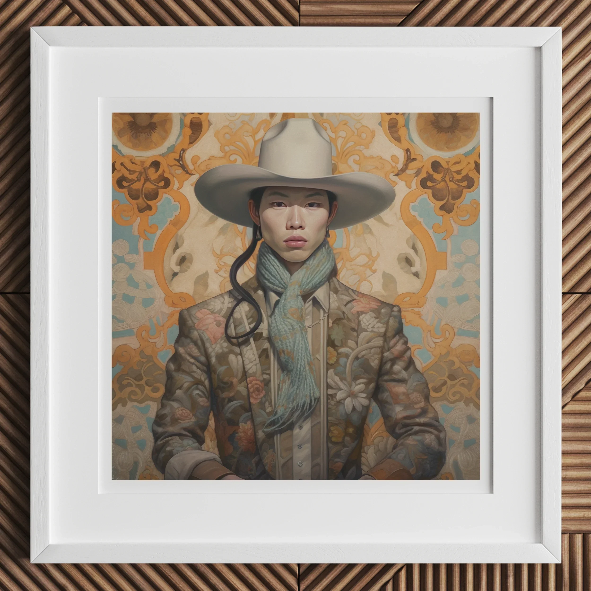 Baihu - Gay Chinese Cowboy Art Print - 20’’x20’’ / Unframed