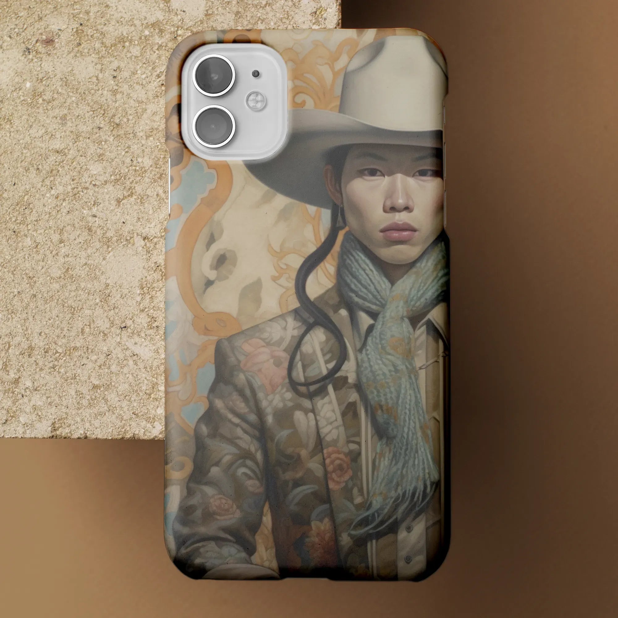 Baihu The Gay Cowboy - Gay Aesthetic Art Phone Case - Mobile Phone Cases - Aesthetic Art