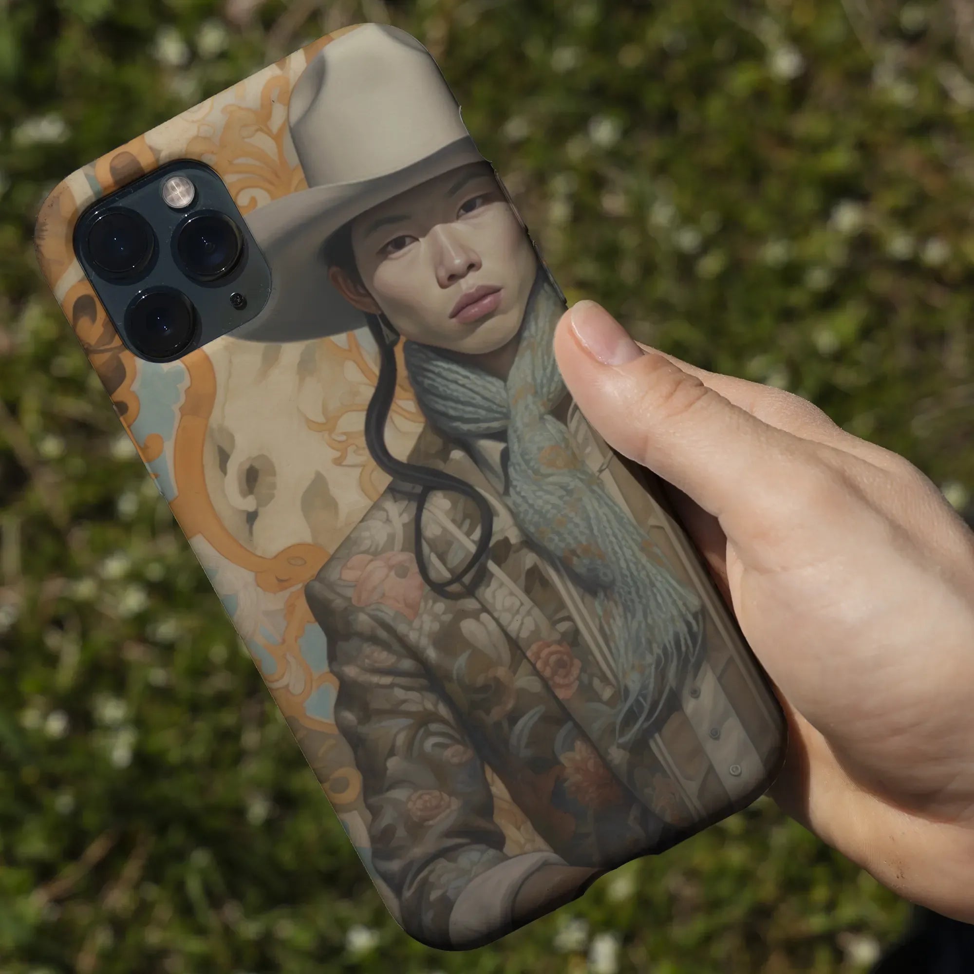 Baihu The Gay Cowboy - Gay Aesthetic Art Phone Case - Mobile Phone Cases - Aesthetic Art