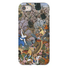 Balarama & Krishna Fighting the Enemy Harivamsa Iphone Case, 8 / Matte, Phone Case Colorful Medieval Battle Scene Artwork