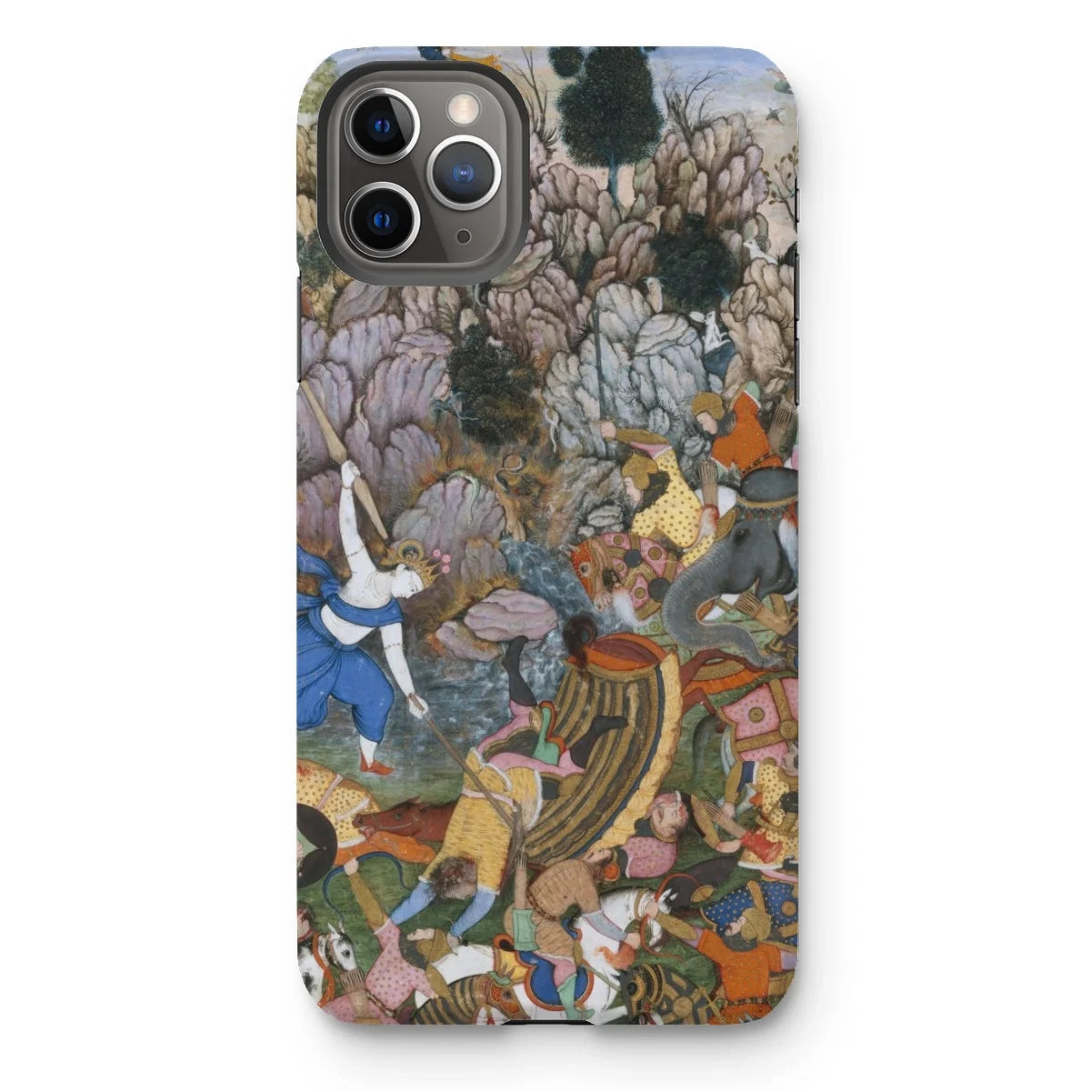 Balarama & Krishna Fighting the Enemy - Harivamsa Iphone Case 11 Pro Max / Matte Mobile Phone Cases