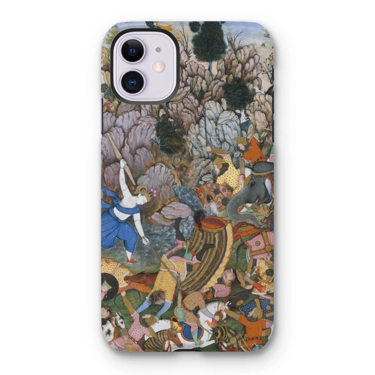 Balarama & Krishna Fighting the Enemy - Harivamsa Iphone Case 11 / Matte Mobile Phone Cases