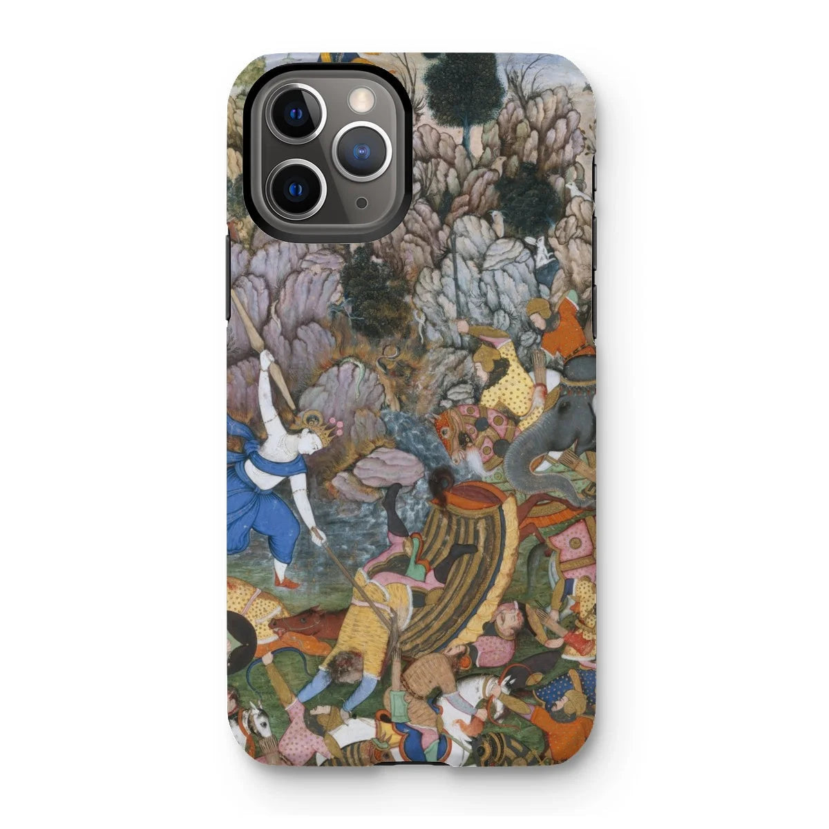 Balarama & Krishna Fighting the Enemy - Harivamsa Iphone Case 11 Pro / Matte Mobile Phone Cases