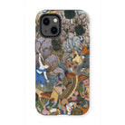 Balarama & Krishna Fighting the Enemy - Harivamsa Iphone Case 13 Mini / Matte Mobile Phone Cases