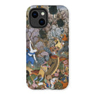 Balarama & Krishna Fighting the Enemy - Harivamsa Iphone Case 14 Plus / Matte Mobile Phone Cases