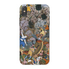 Balarama & Krishna Fighting the Enemy Harivamsa Iphone Case, x / Matte, Phone Case Colorful Medieval Battle Scene Artwork