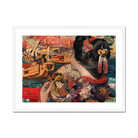 The Balcony Edward Atkinson Hornel Art Print, Framed Painting Woman Kimono Fan