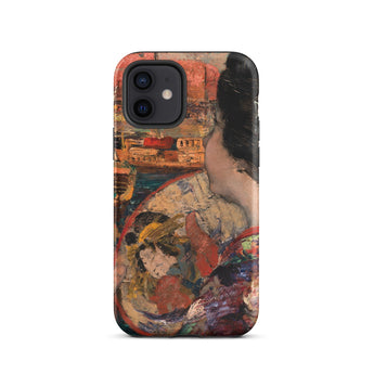 The Balcony - Edward Atkinson Hornel Phone Case Iphone 12 / Matte Artistic Phone Case Edward Atkinson Hornel’s Impressionist Painting,