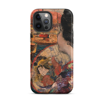 The Balcony - Edward Atkinson Hornel Phone Case Iphone 12 Pro Max / Matte Artistic Phone Case Edward Atkinson Hornel’s Impressionist